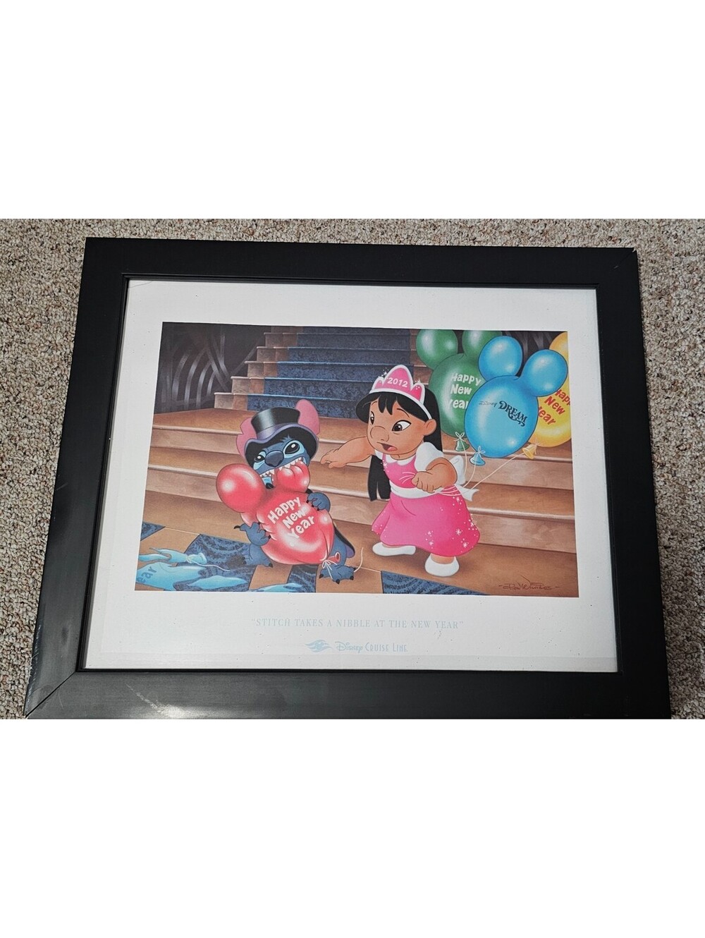 Disney Cruise Line - Stich takes a Nibble at the New Year - Don Williams-24x19
